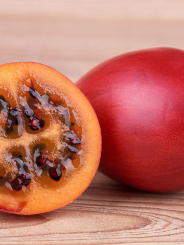 Alternative view of Tree Tomato Tamarillo (cyphomandra betacea)